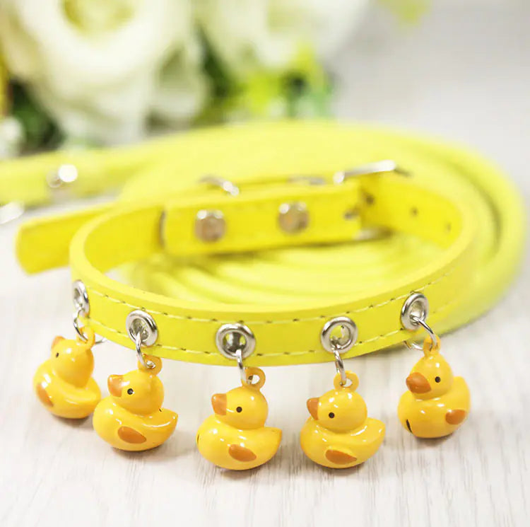 Dog and Cat Collars with Bell and Leash for Pets