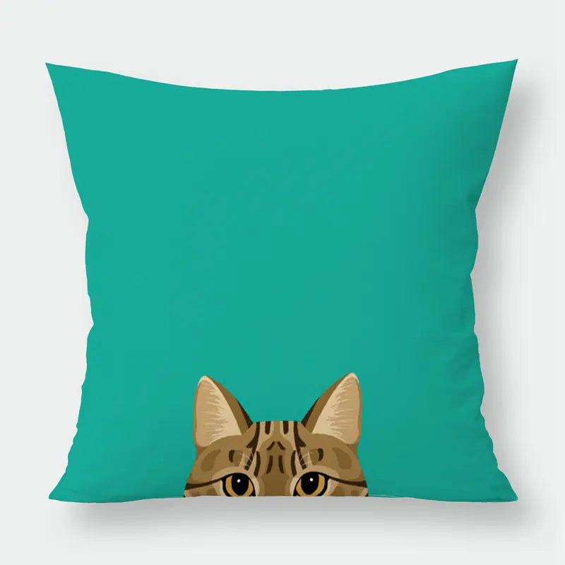 Car Neck Pillow and Dog Throw Pillow Cover Set