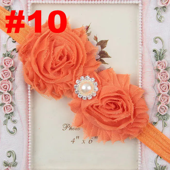 Popular Children's Headband with Pearl and Floral Design