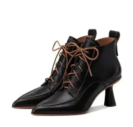 Shayna Boots - French Vintage Pointed Ankle Boot (Single)