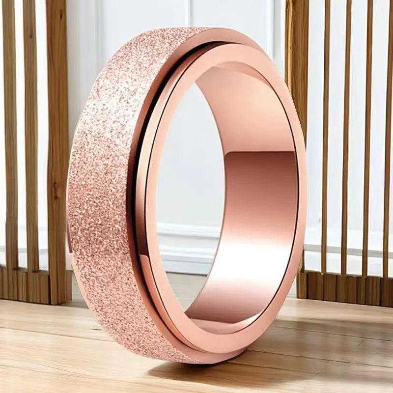 Men's Colorfast Stainless Steel Spinning Ring