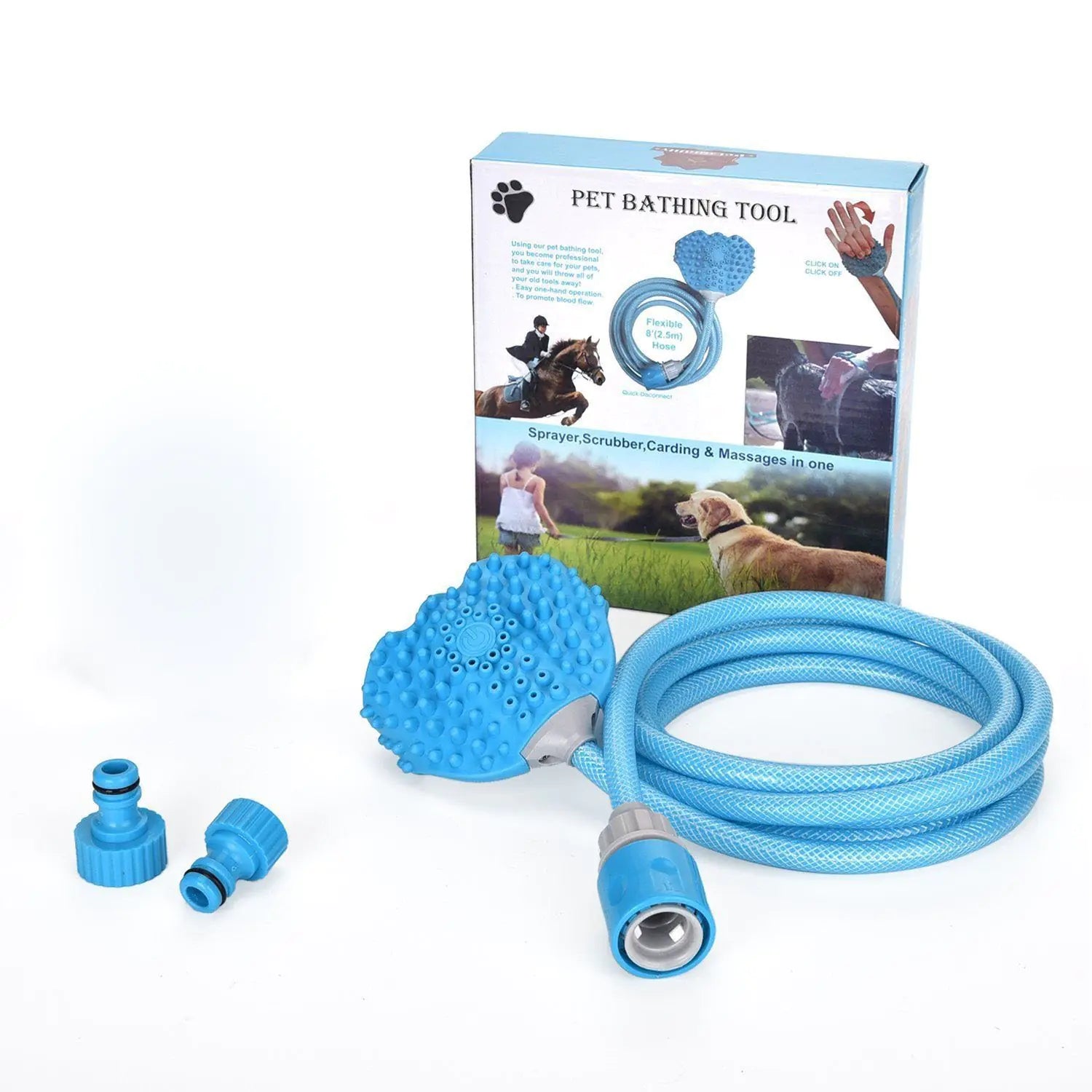 Pet Bathing Massage Gloves for Easy Grooming
