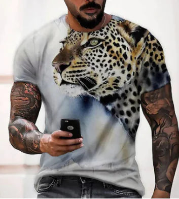Men's Summer Round Neck Loose Short Sleeve T-shirt