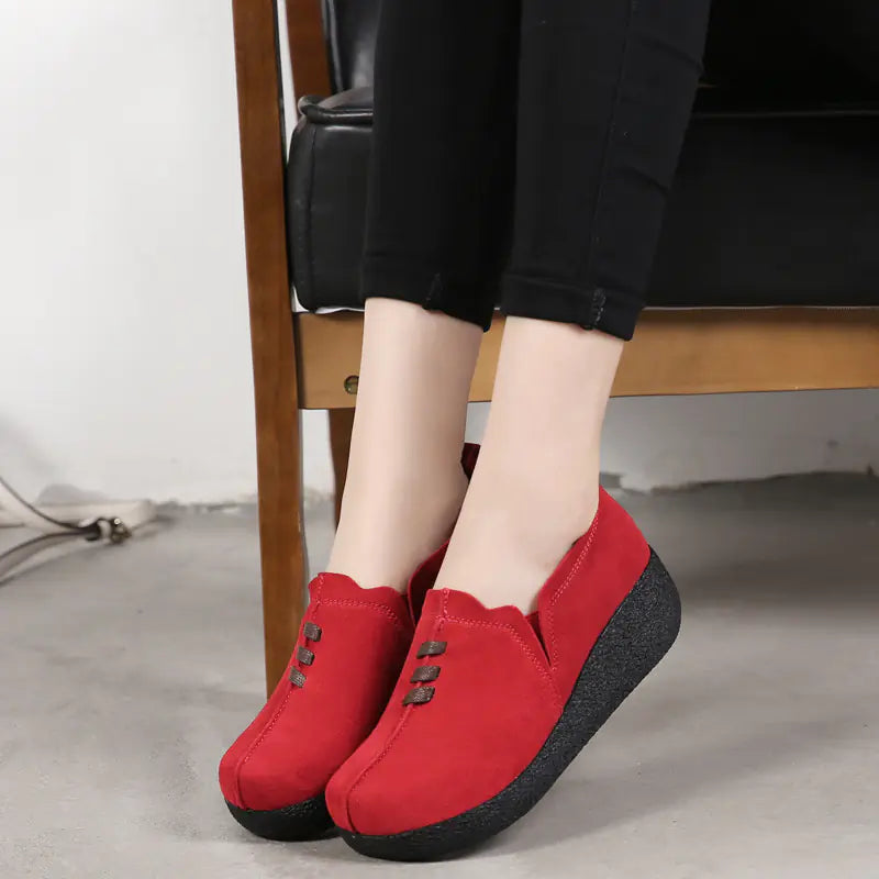 New Women's Thick Sole Platform Rocking Shoes