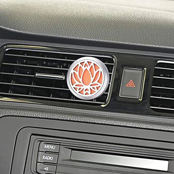 Stainless Steel Car Air Freshener Clip & Aromatherapy Box