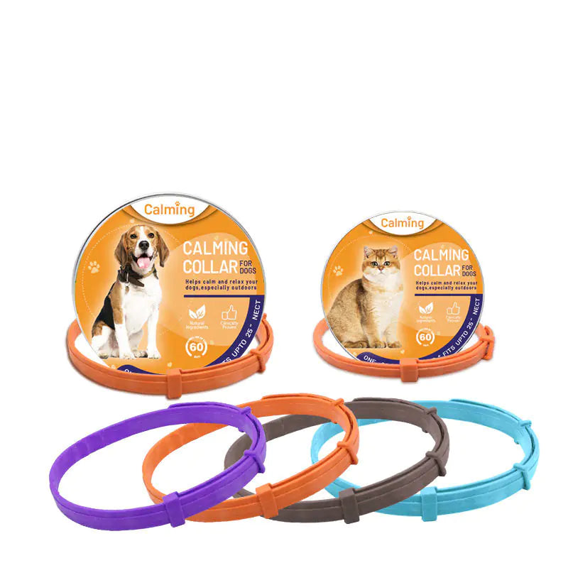 Adjustable Pet Soothing Collar for Cats and Dogs