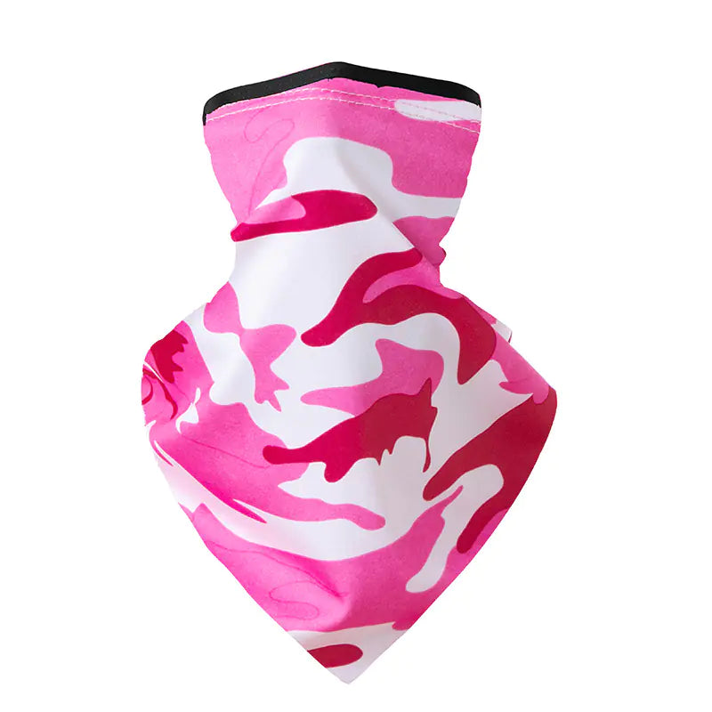 Summer Ice Silk Triangular Scarf Mask for Outdoor Cycling