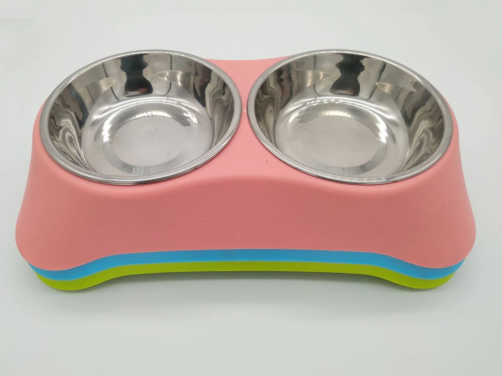 Eco-Friendly Non-Slip Silicone Pet Double Bowl