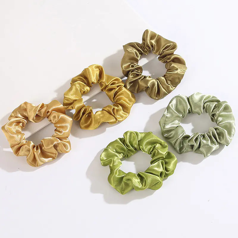 French Style Satin Hair Tie - Vintage Pig Tail Ring