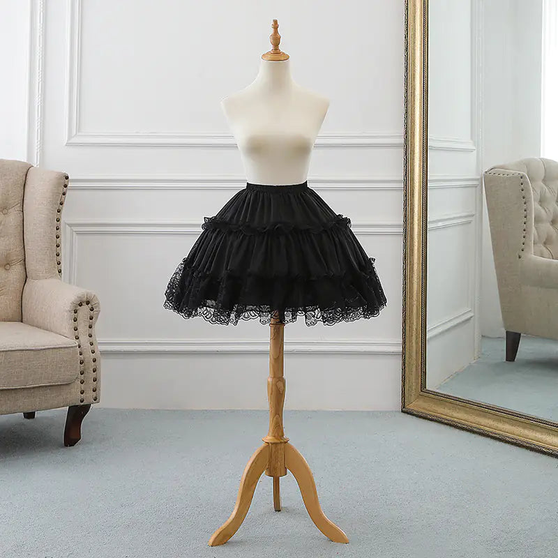 Women's Evening Lolita Skirts with Crinoline Petticoat