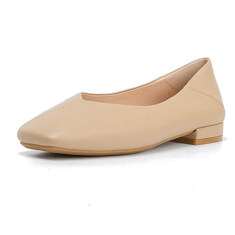 Vintage Korean Style Soft Leather Flat Shoes