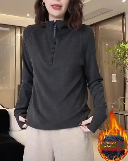 Women's Fleece Base Half Zip Top