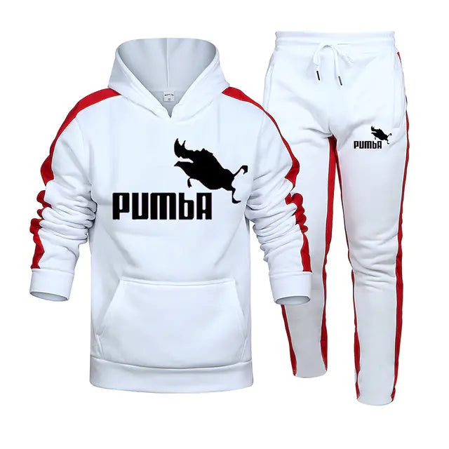 Men's Youth Running Sportswear Printed Hoodie Set