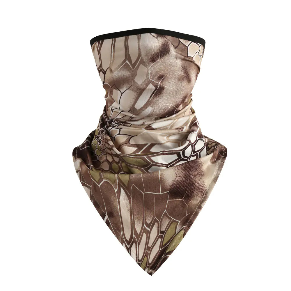 Summer Ice Silk Triangular Scarf Mask for Outdoor Cycling