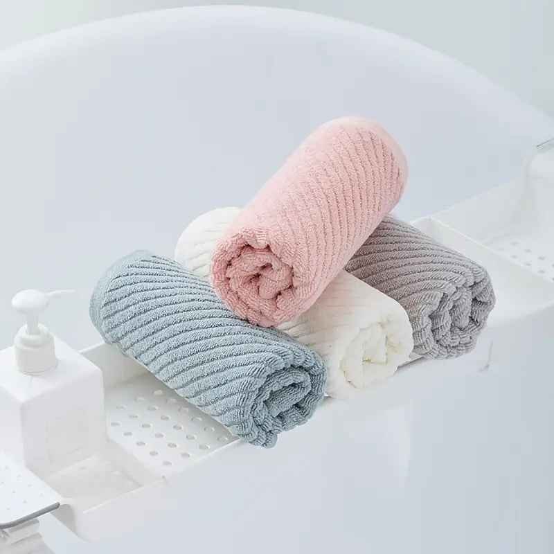 Waffle Soft Face Towels - Plaid, Highly Absorbent