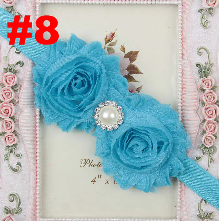 Popular Children's Headband with Pearl and Floral Design