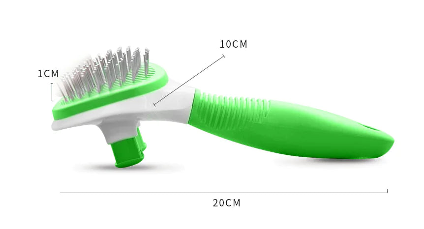 Pet Grooming Brush for Long-Haired Cats and Dogs