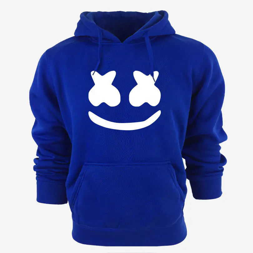 Custom Men's Casual Hoodie with Smiley Print