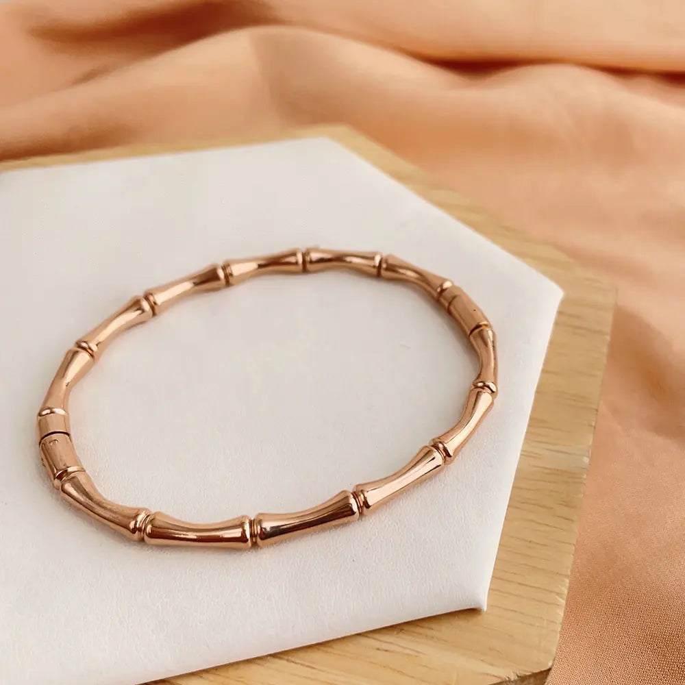 Titanium Steel Closed Bamboo Bracelet for All Matches