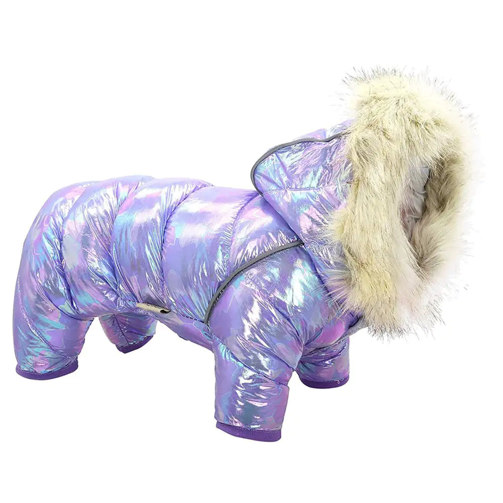 Colorful Dog Sweater with Buttoned Hat for Pets