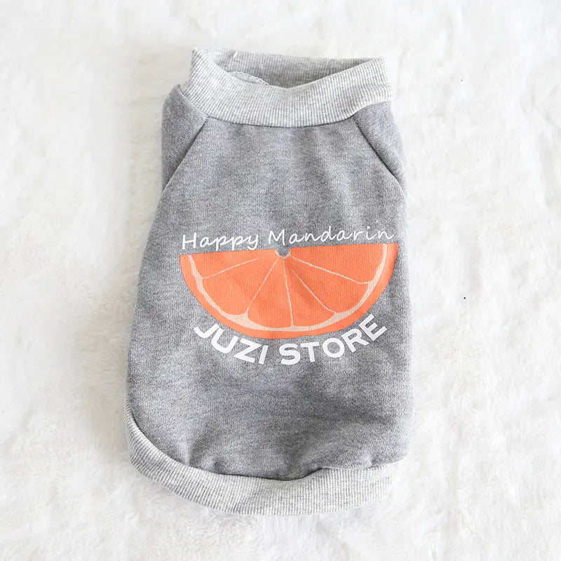 Multicolor Fruit Print Sweatshirt for Pets