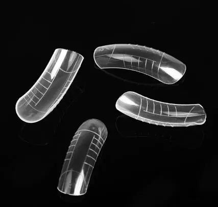 120-Piece Box of Crystal Nail Forms for Quick Gel