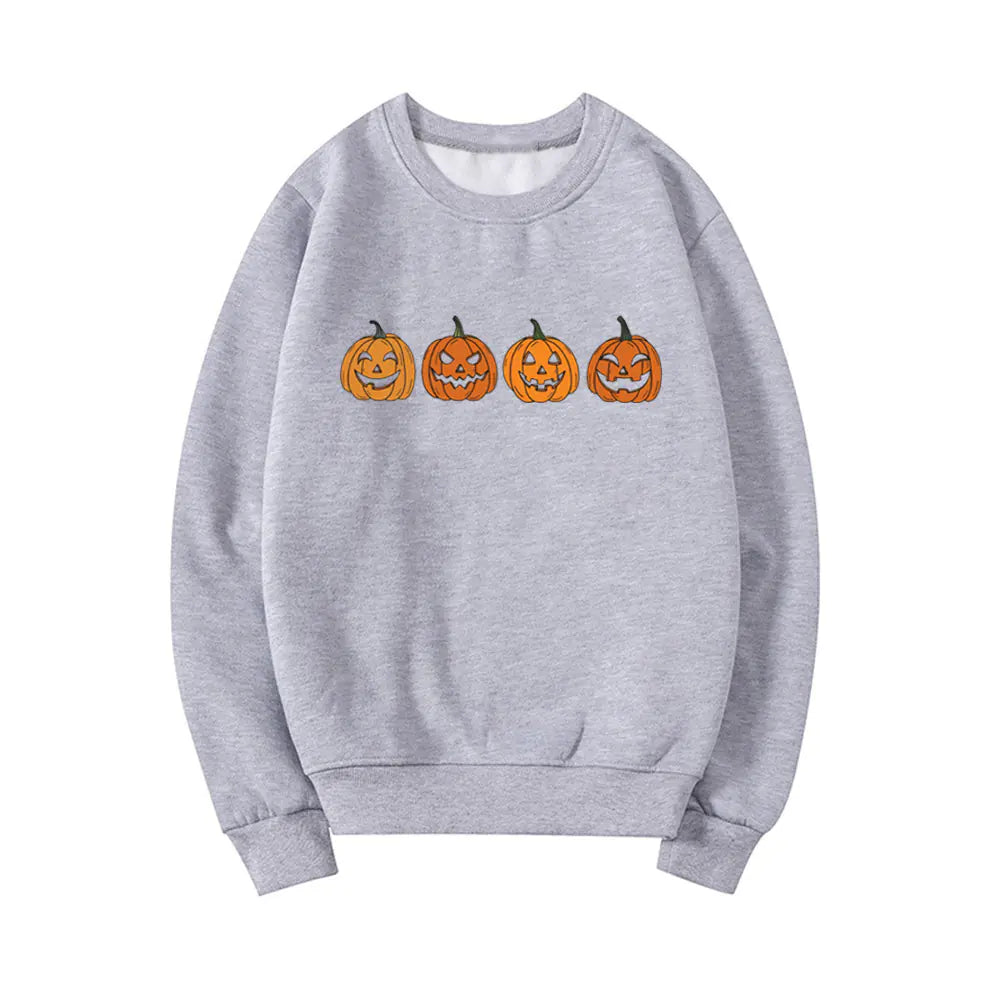 Halloween Evil Pumpkin Head Funny Printed Hoodie