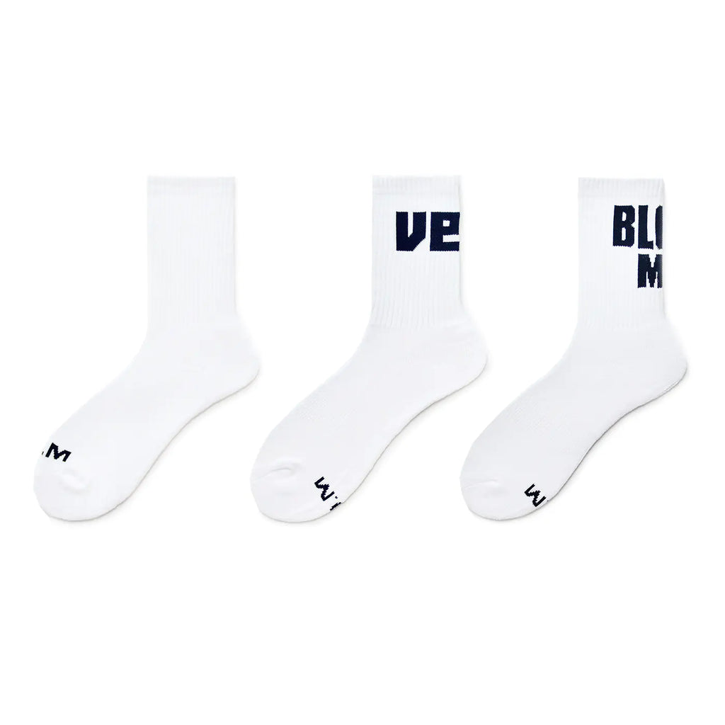 Men's Solid Color Dress Socks, Casual Sports Mid-Calf Socks
