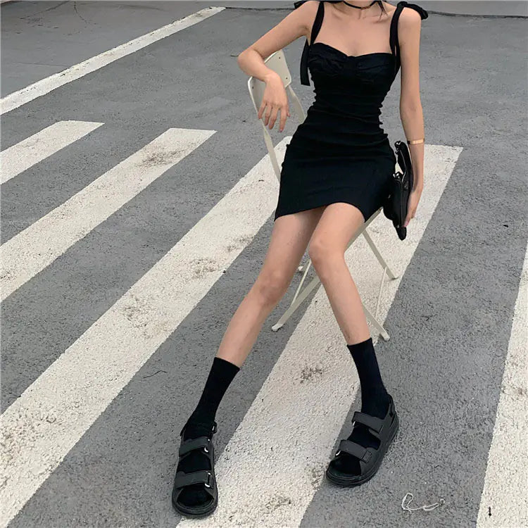 Off-Shoulder Chiffon Dress with Fitted Waist for Women