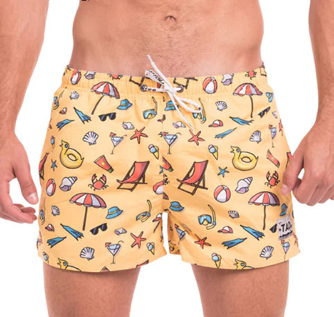 Men's Floral Beach Shorts