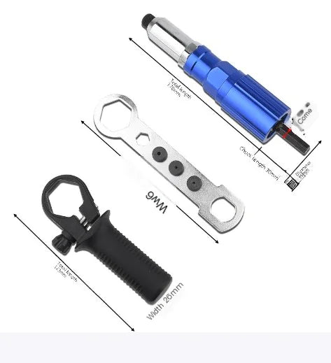 Electric Rivet Gun Core Pulling Adapter for Aluminum Nails