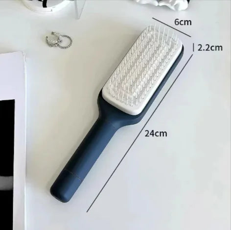 4-in-1 Self-Cleaning Hair Brush