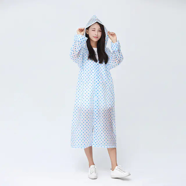Women's Waterproof Transparent Rain Jacket