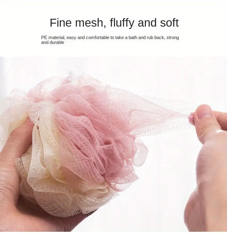 4pcs Two-Color Splicing Bath Balls for Body Care