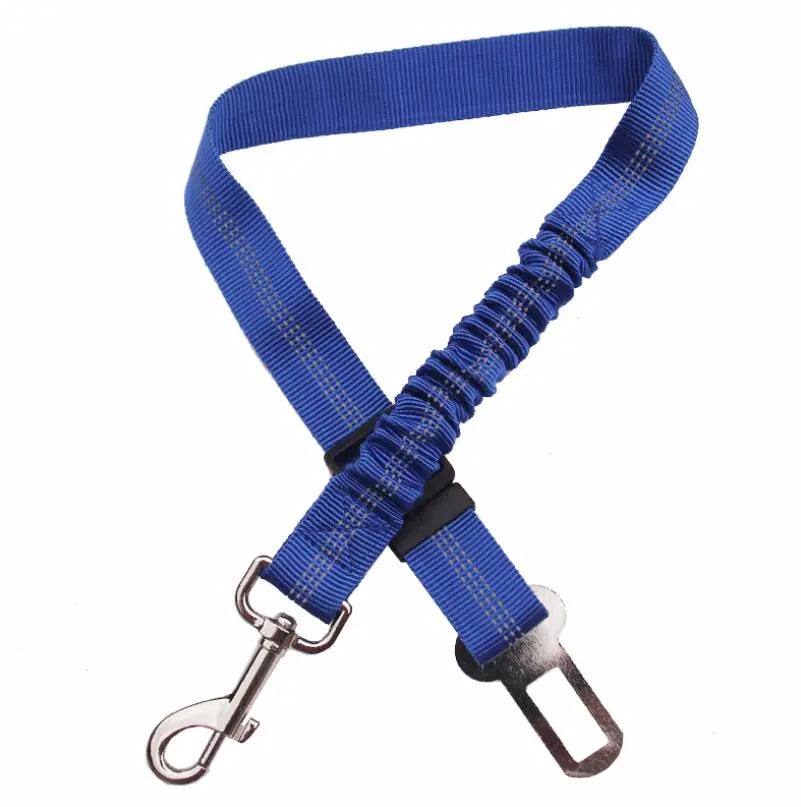 Pet Car Safety Belt with Reflective Elastic Leash