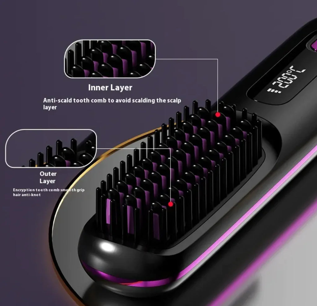 Ceramic Heat Hair Straightening Comb
