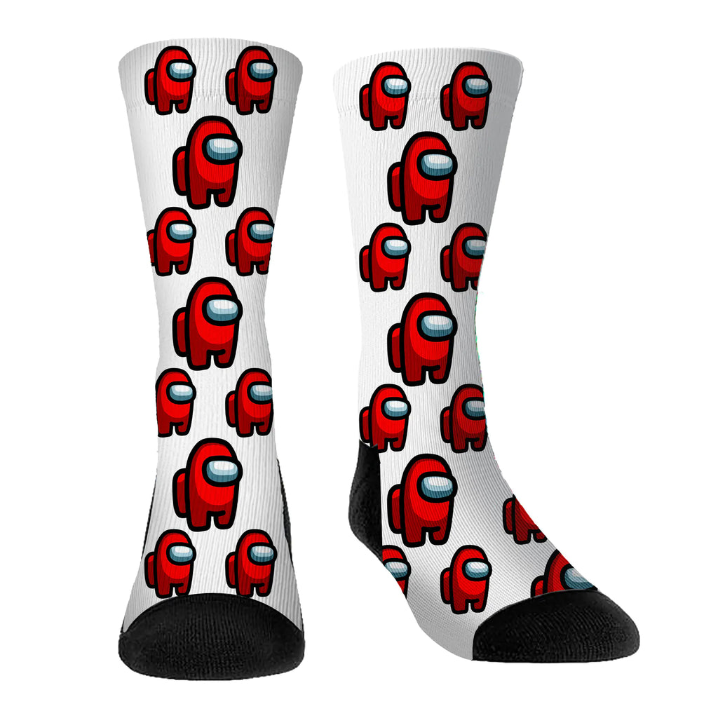 Among Us Plush Knee-High Christmas Socks with Print
