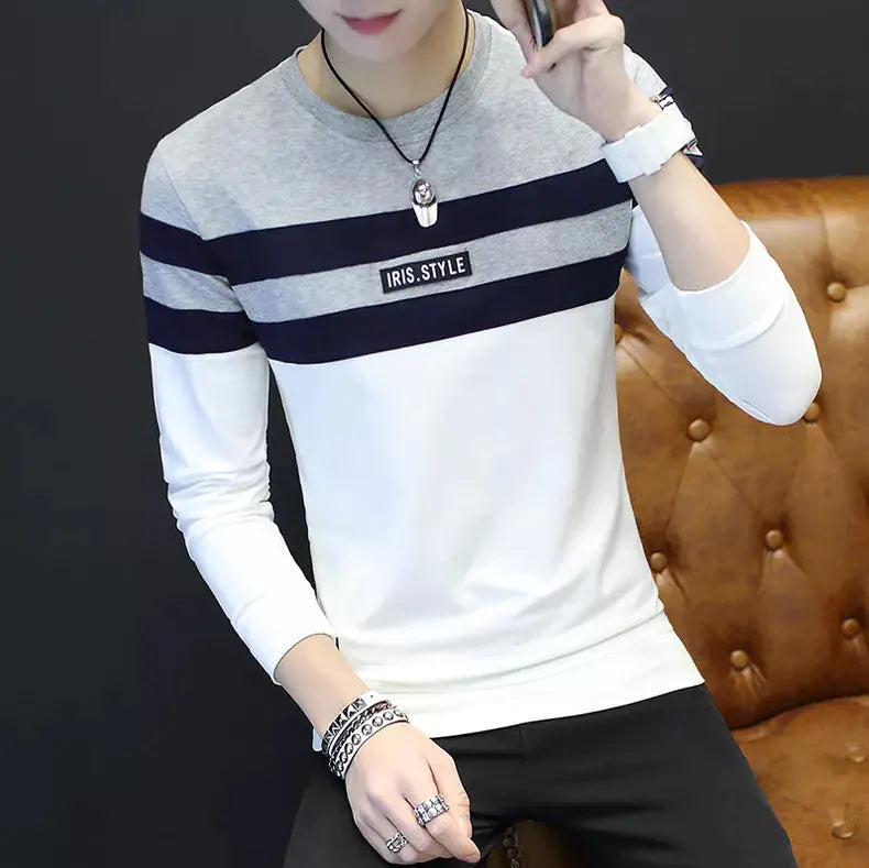Men's Long Sleeve T-Shirt - Spring Casual Wear