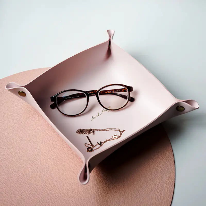 Nordic Leather Storage Box for Desk and Jewelry