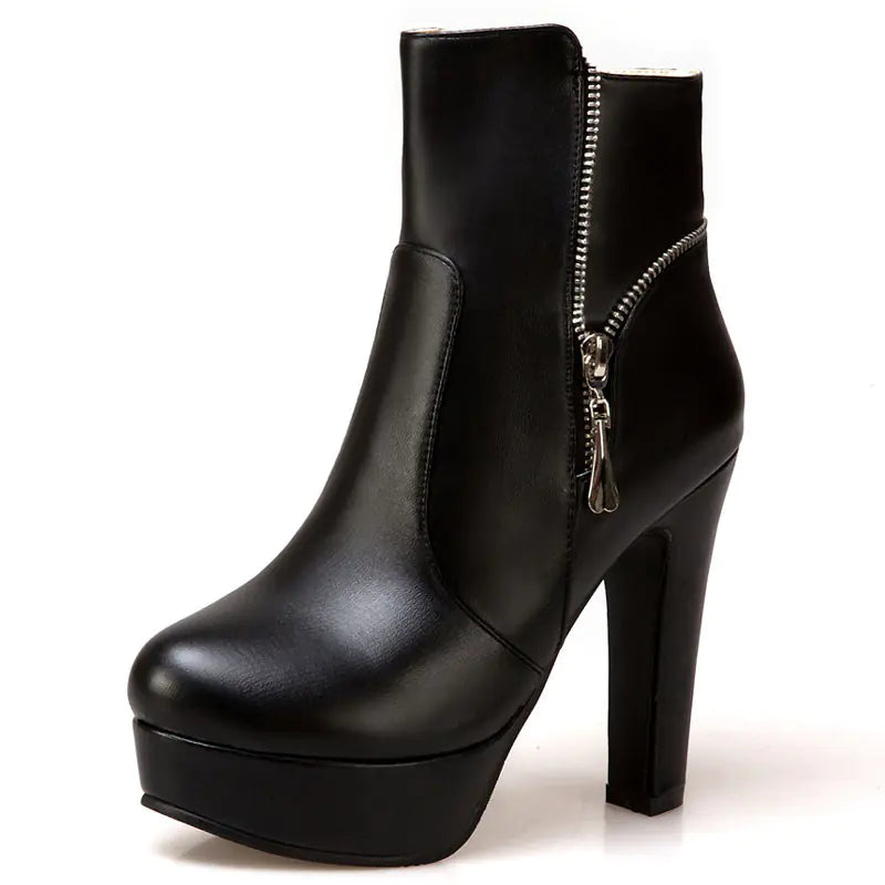 Women's Chunky Heel Ankle Boots