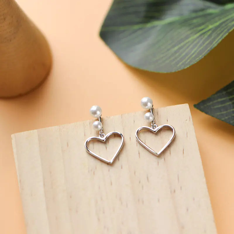 Hollow Heart Shaped Earrings