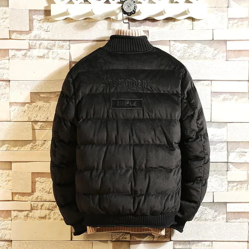 Men's Winter Long Sleeve Velvet Cotton Jacket