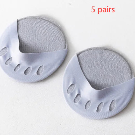 Five Finger Ice Silk Invisible Boat Socks for Women