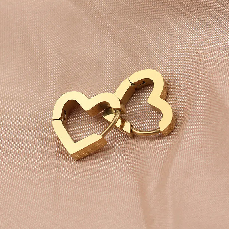 Geometric Titanium Steel Women's Earrings for Daily Wear
