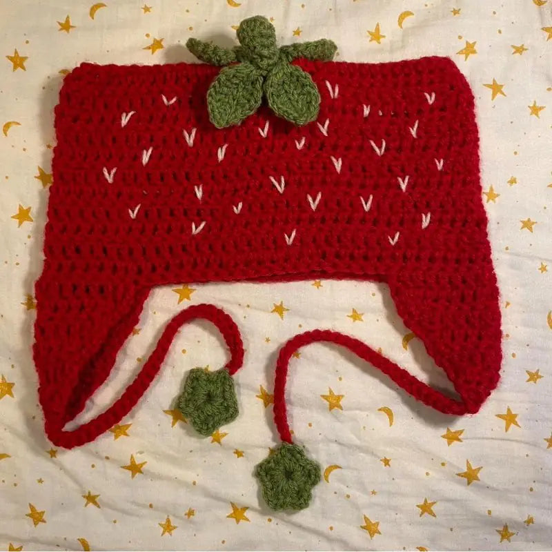 Hand Knitted Striped Woolen Beanie Cap