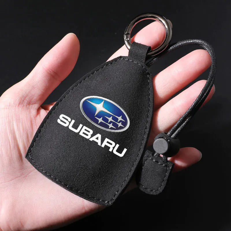 Factory Direct Faux Suede Car Key Case with Custom Logo