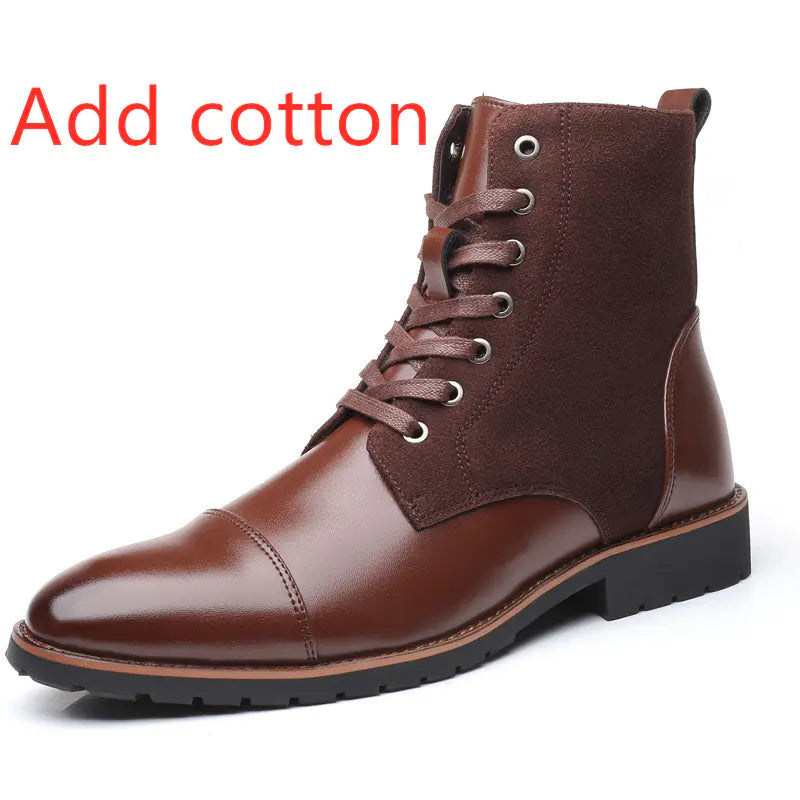 Pointed Velvet Warm Martin Boots
