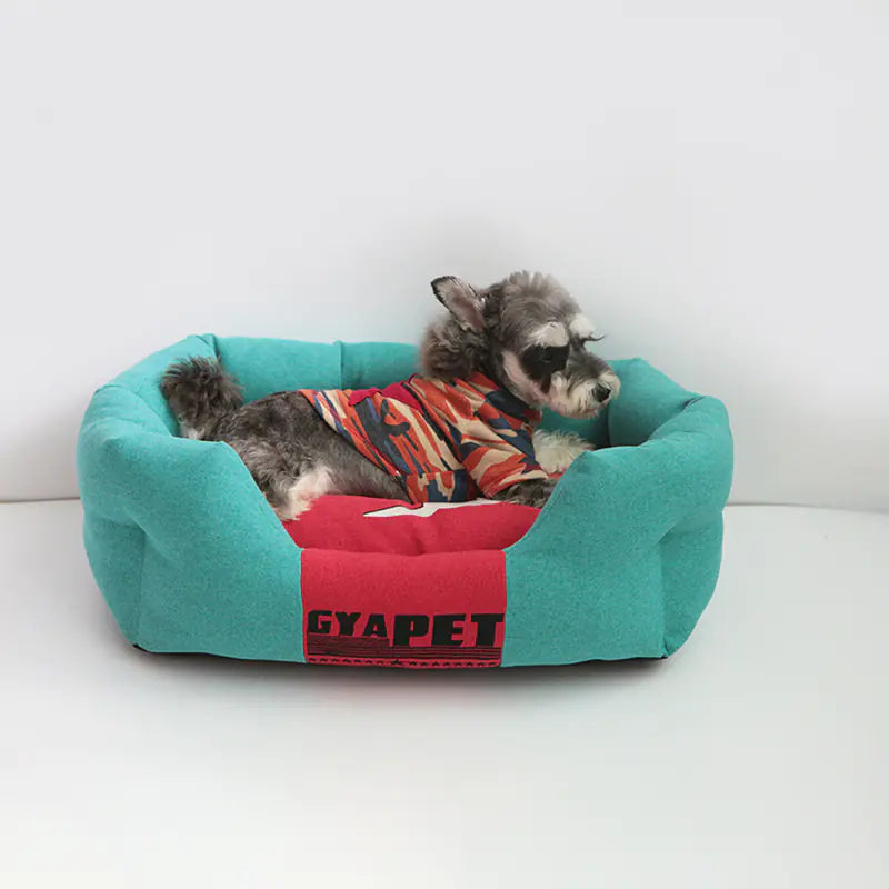 Striped Pet Nest for All Dog Sizes: Large, Medium, Small