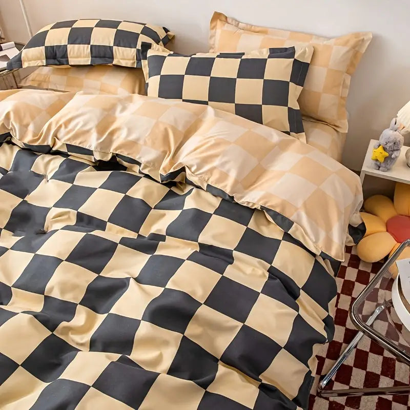 Frosted Printed Duvet Cover Set for Wedding Anniversary