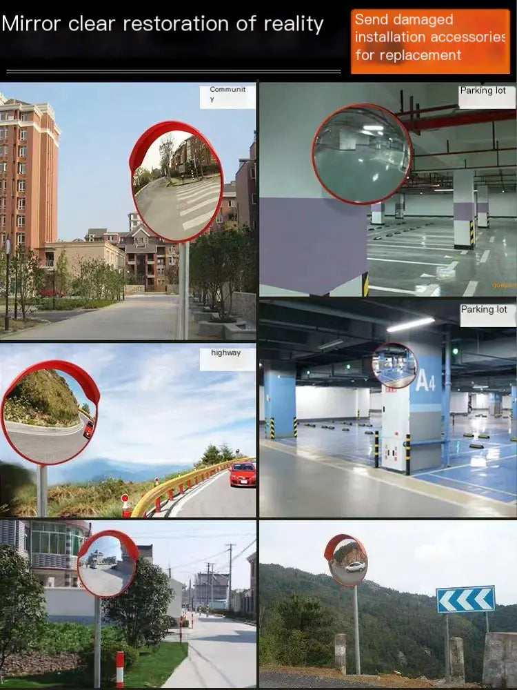 HD Wide Angle Convex Mirror for Traffic Safety